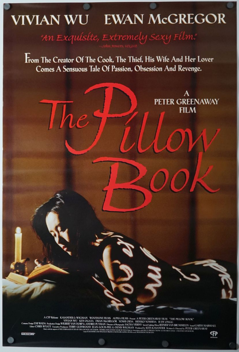 The Pillow Book (1997) original theatrical movie poster - Final