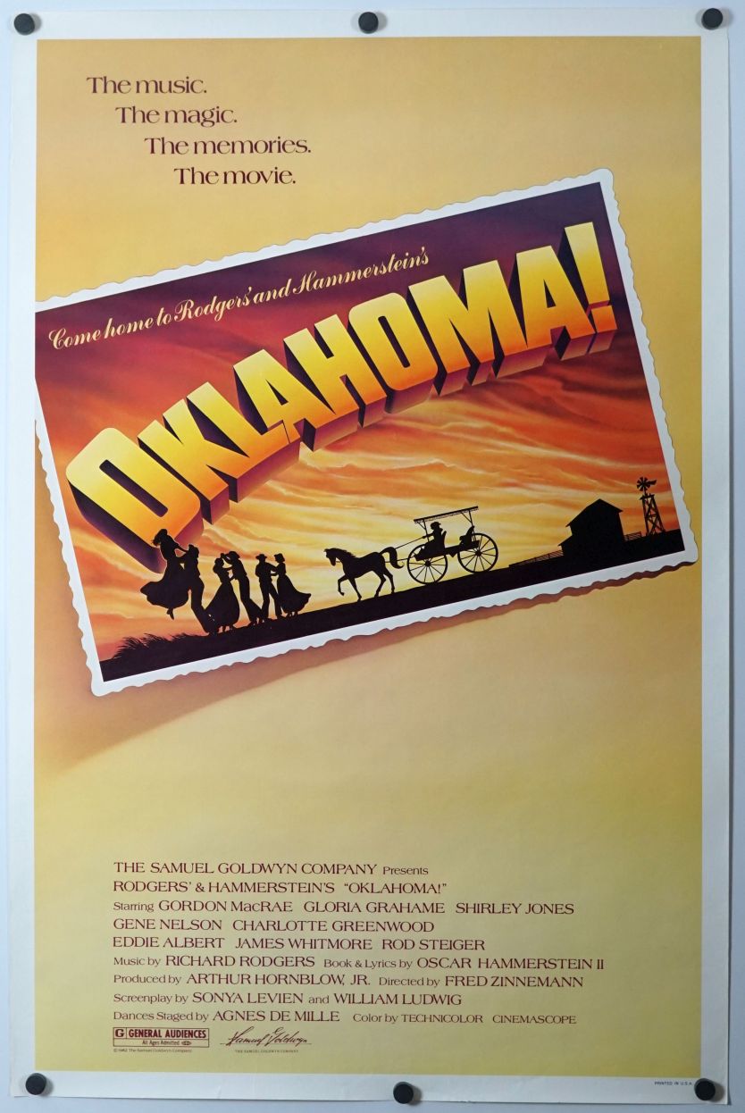 Oklahoma! (1982) original theatrical movie poster - Re-Release