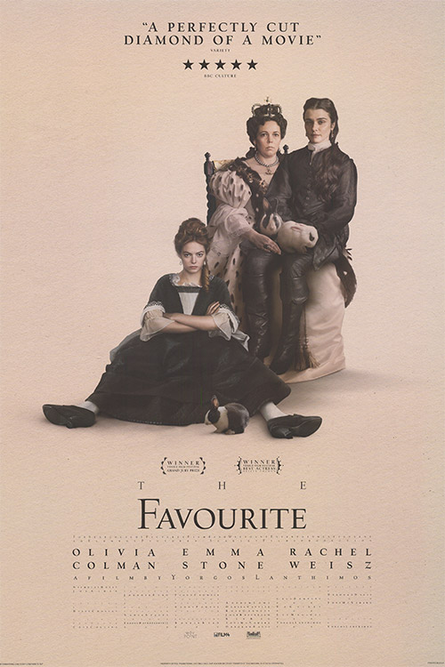 The Favourite (2018) original theatrical movie poster - Style B