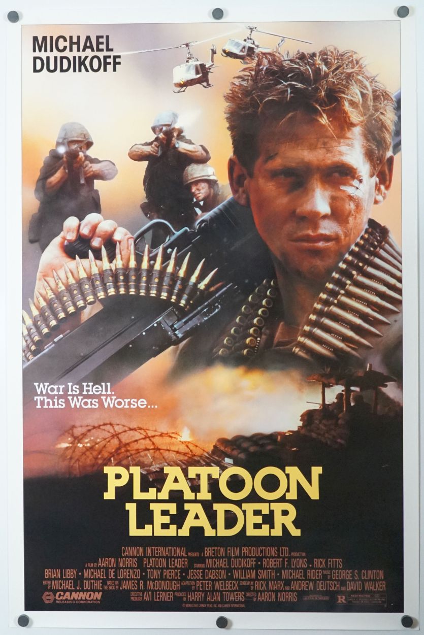 Platoon Leader (1988) original theatrical movie poster - Final