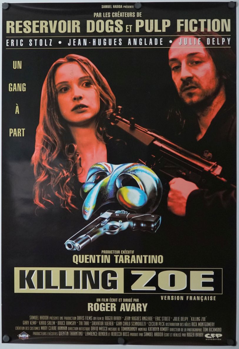 Killing Zoe (1994) original theatrical movie poster - Final - French Language