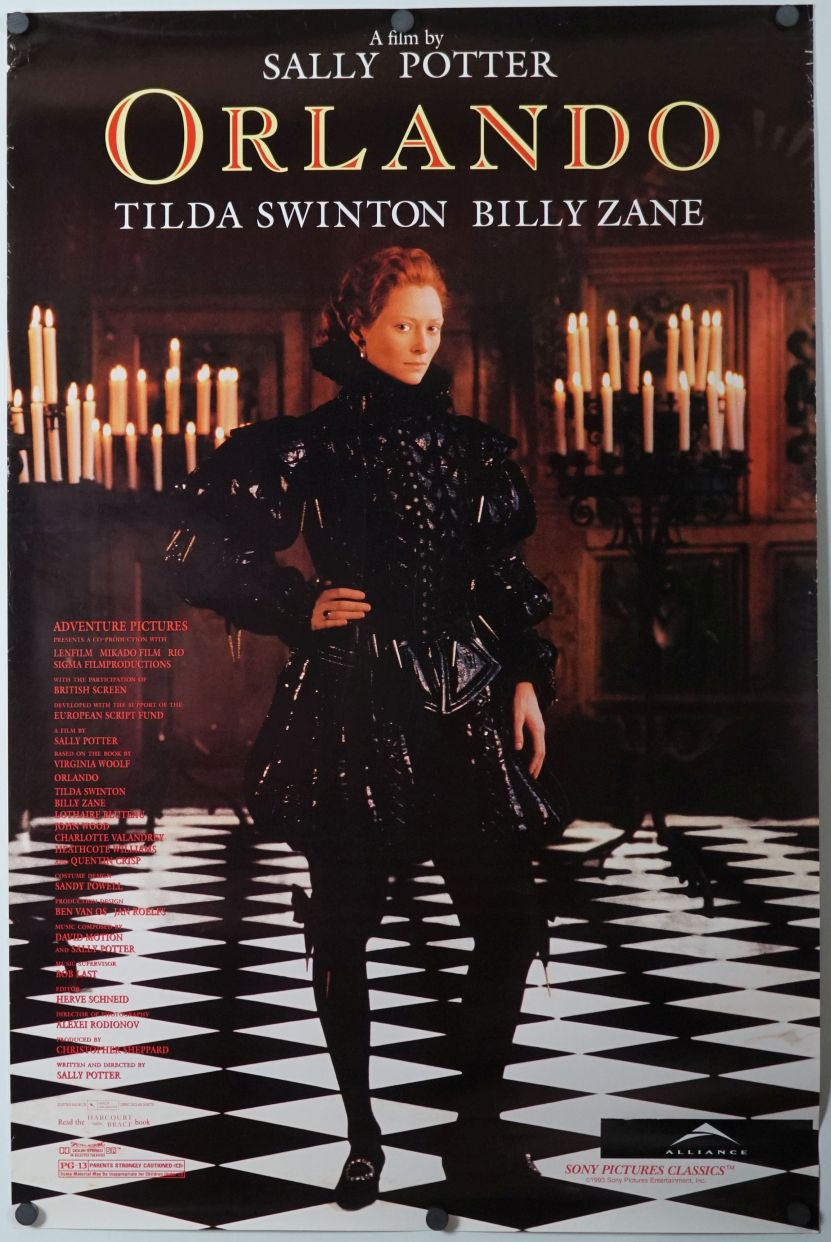 Orlando (1993) original theatrical movie poster - Final