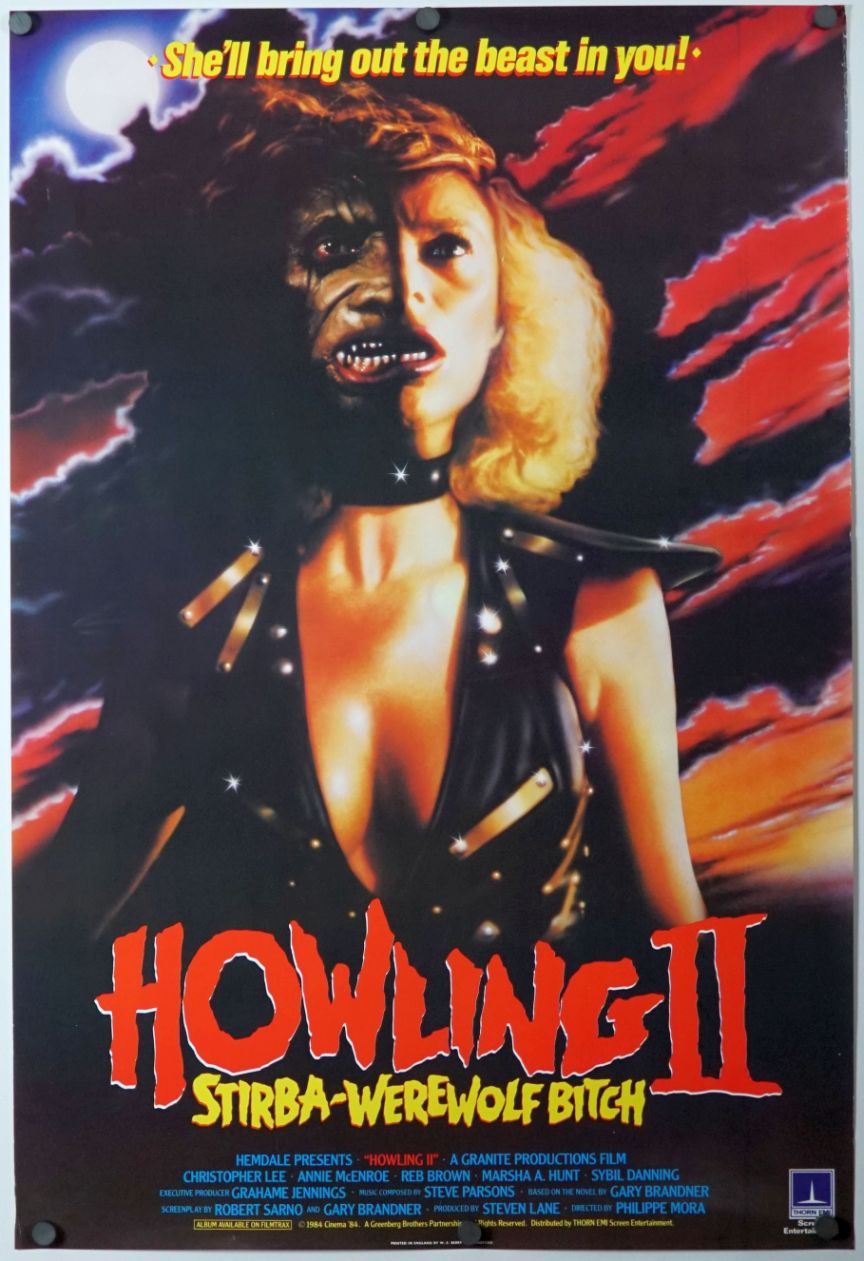 Howling II: ... Your Sister Is a Werewolf (1986) original theatrical movie poster - Final