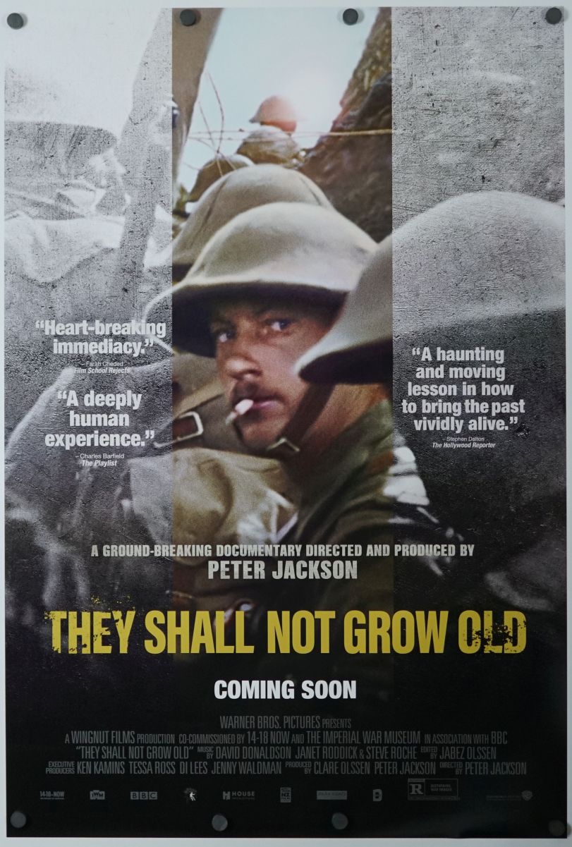 They Shall Not Grow Old (2018) original theatrical movie poster - Final