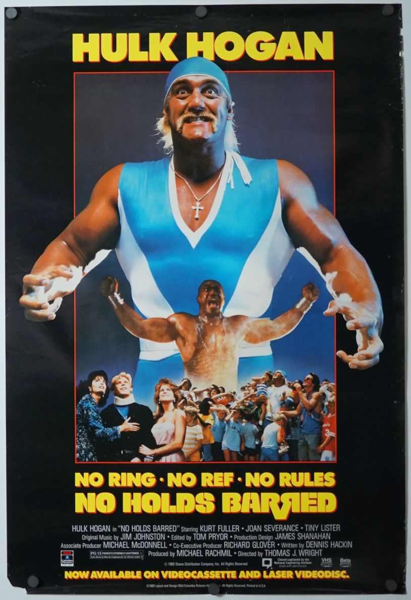 No Holds Barred (1989) original theatrical movie poster - Video