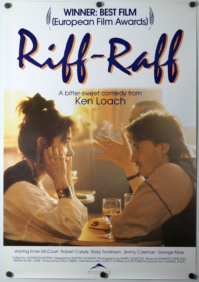 Riff-Raff (1993) original theatrical movie poster - Style B
