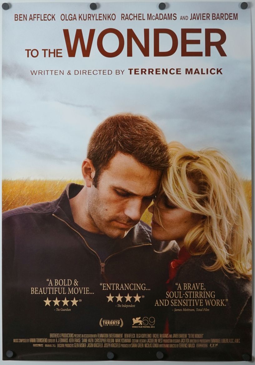 To the Wonder (2012) original theatrical movie poster - Final