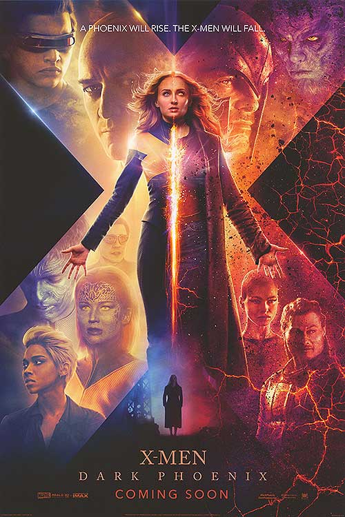 Dark Phoenix (2019) original theatrical movie poster - International Style B