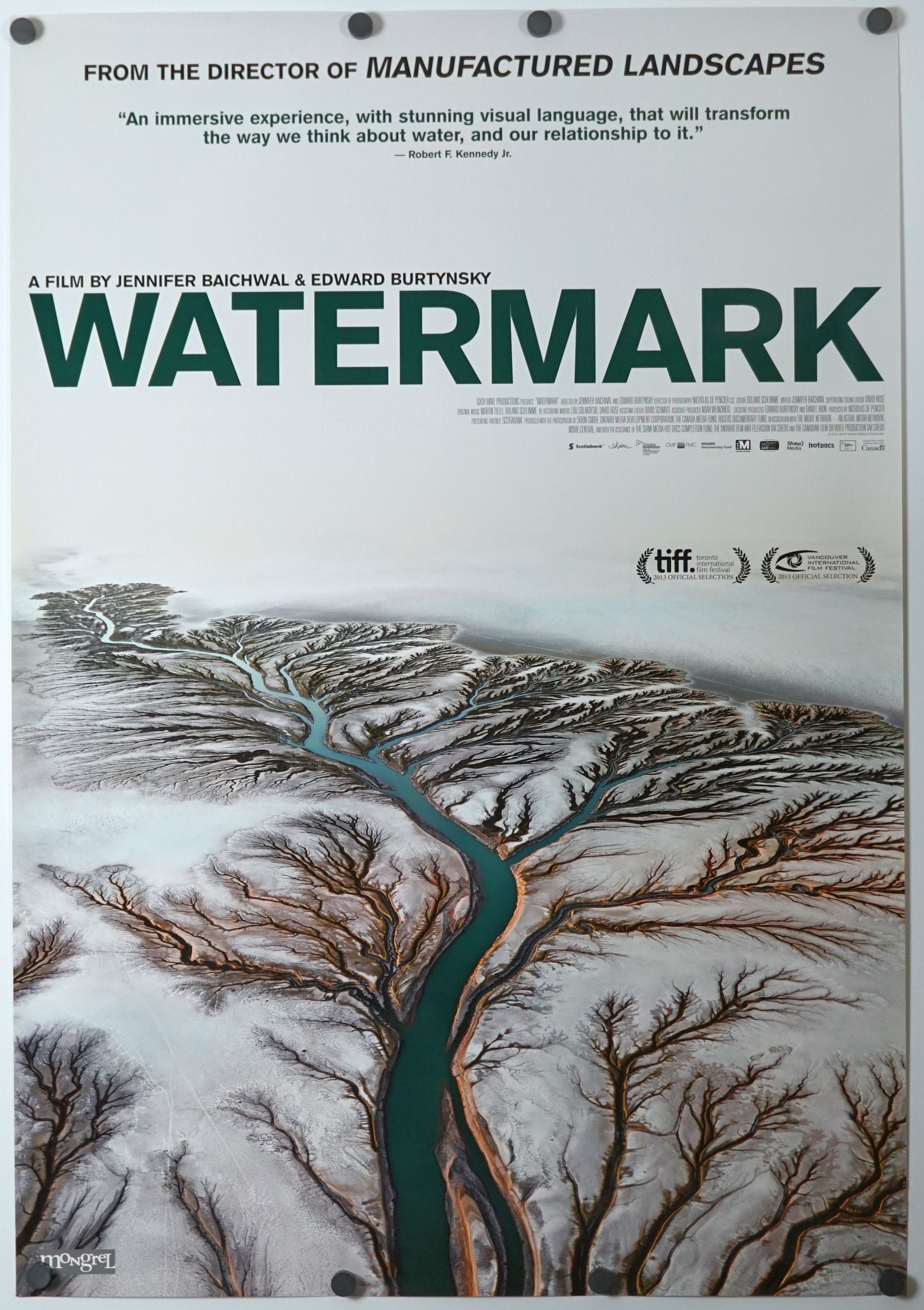 Watermark (2013) original theatrical movie poster - Final
