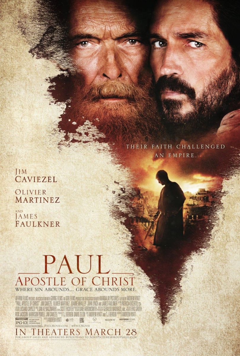Paul, Apostle of Christ (2018) original theatrical movie poster - Final