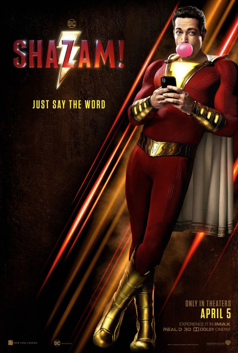 Shazam! (2019) original theatrical movie poster - Advance