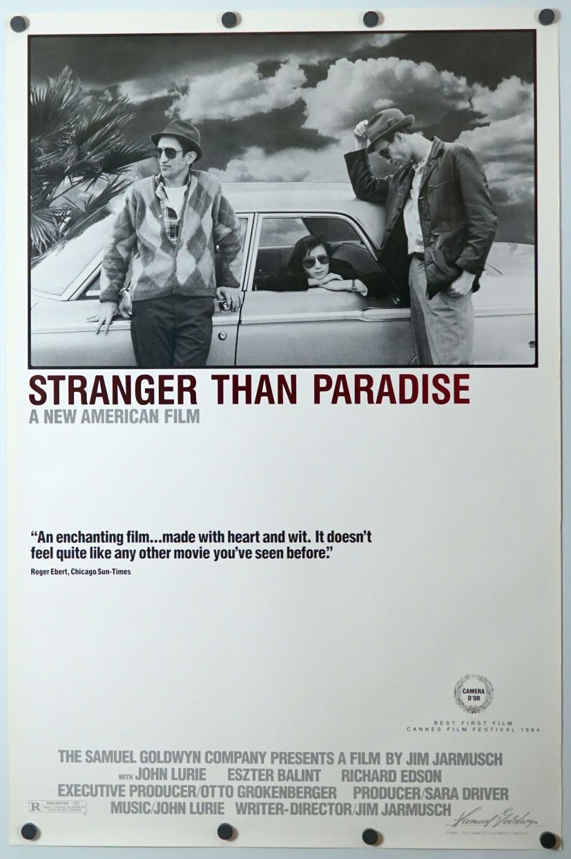 Stranger Than Paradise (1984) original theatrical movie poster - Style A