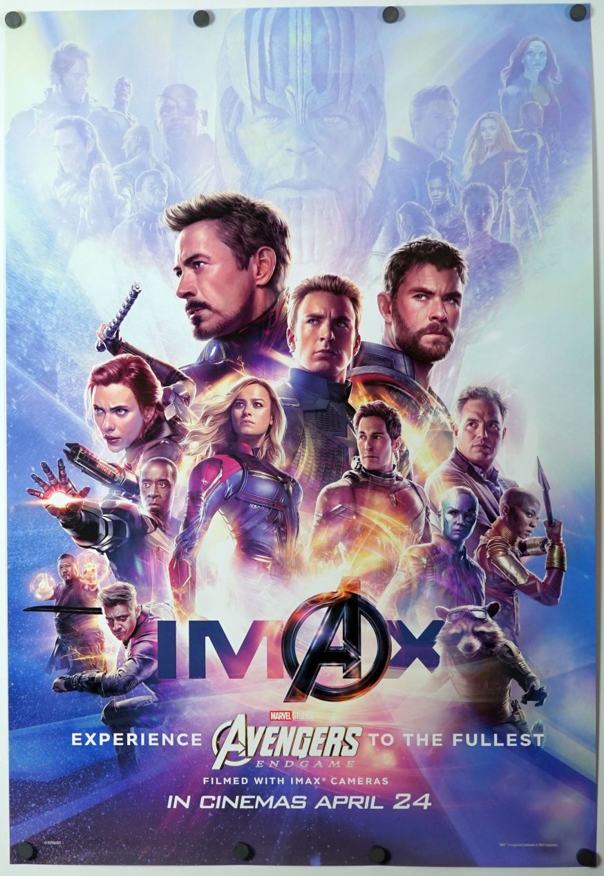 Avengers: Endgame (2019) original theatrical movie poster - International IMAX