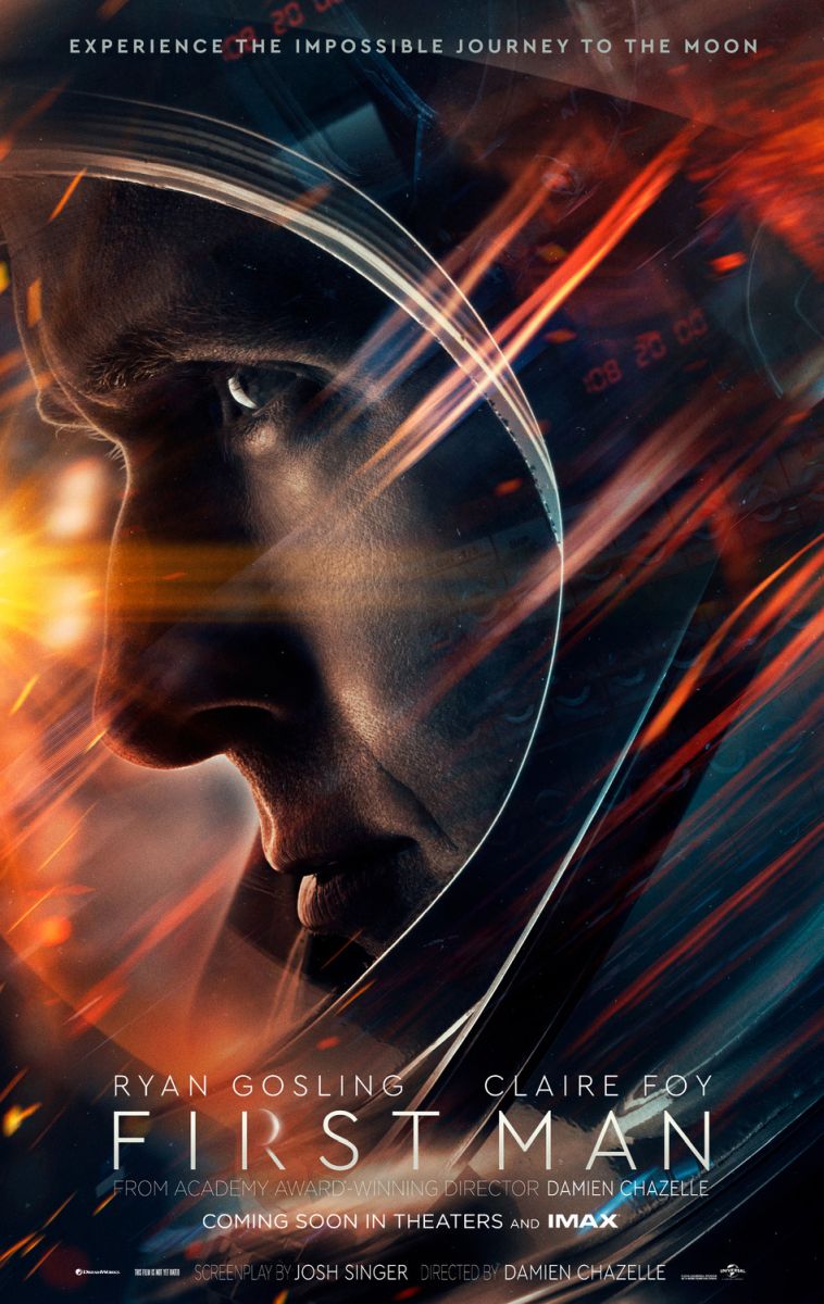 First Man (2018) original theatrical movie poster - Advance