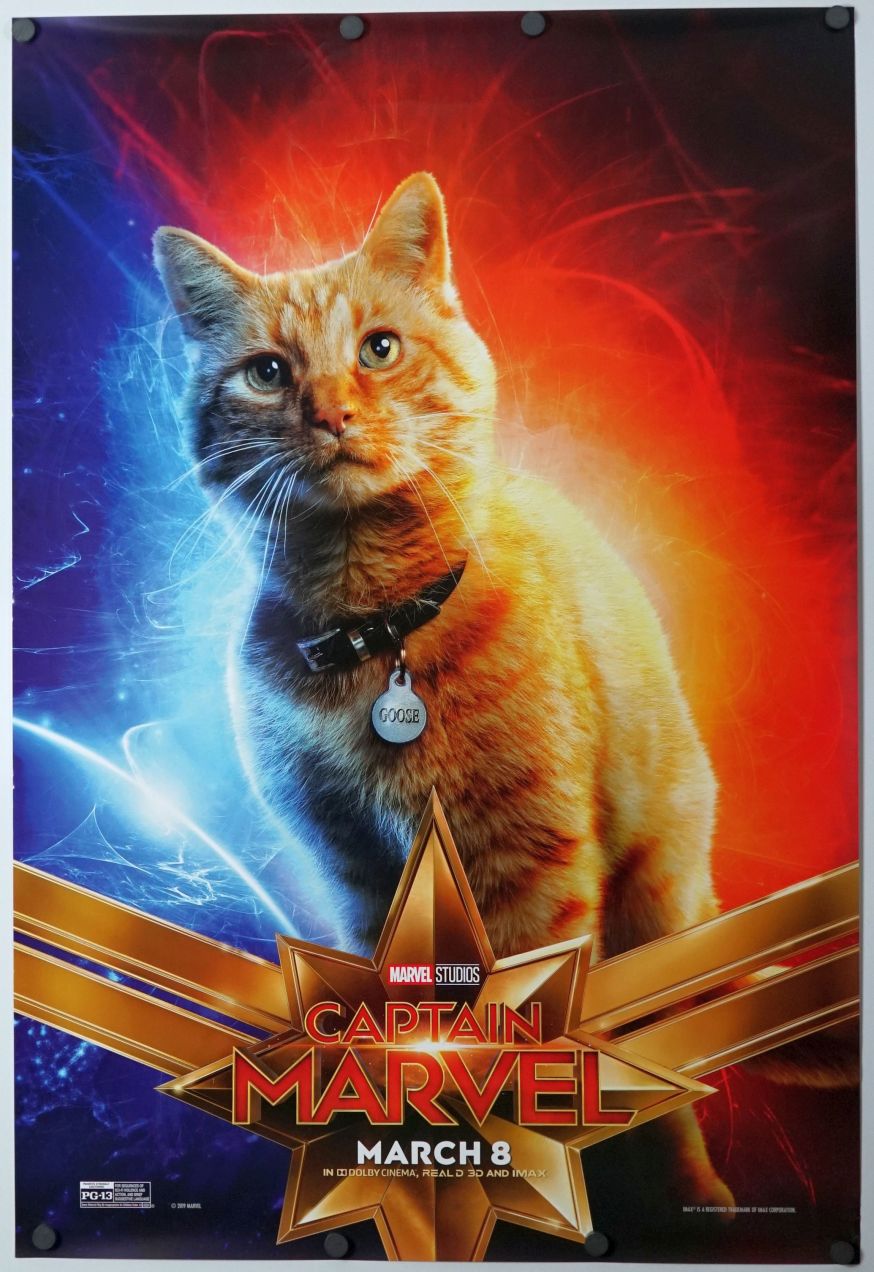 Captain Marvel (2019) original theatrical movie poster - Advance Style B