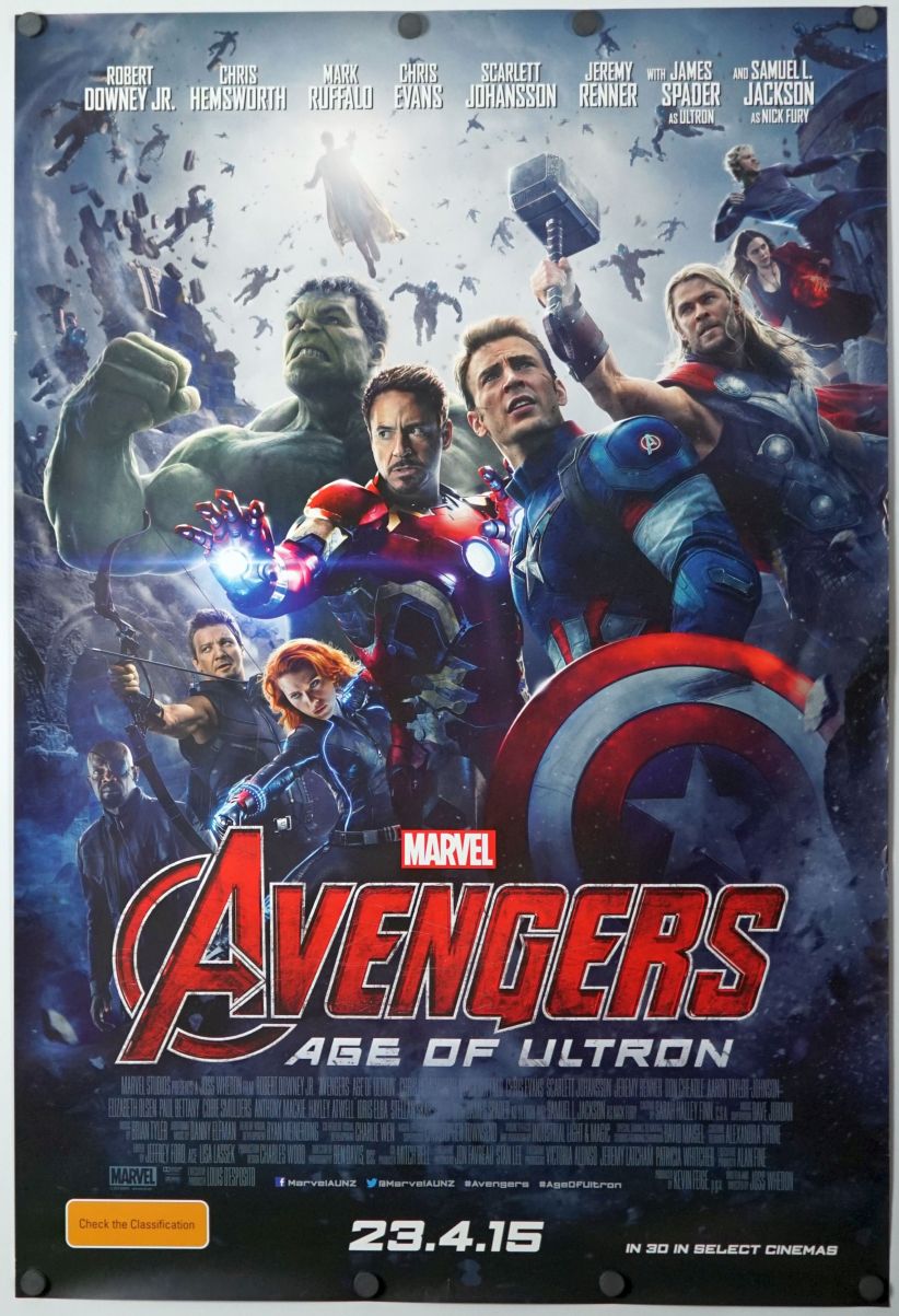 Avengers: Age of Ultron (2015) original theatrical movie poster - Final
