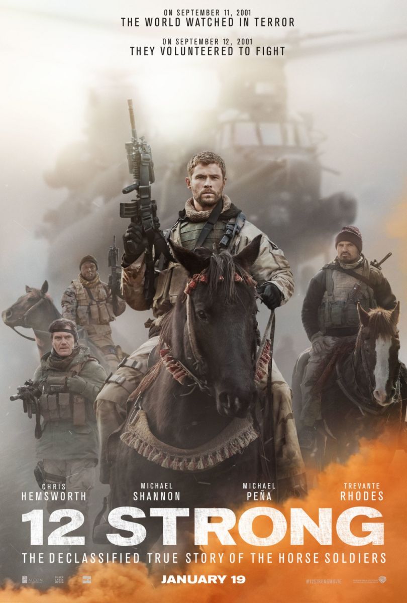 12 Strong (2018) original theatrical movie poster - Advance