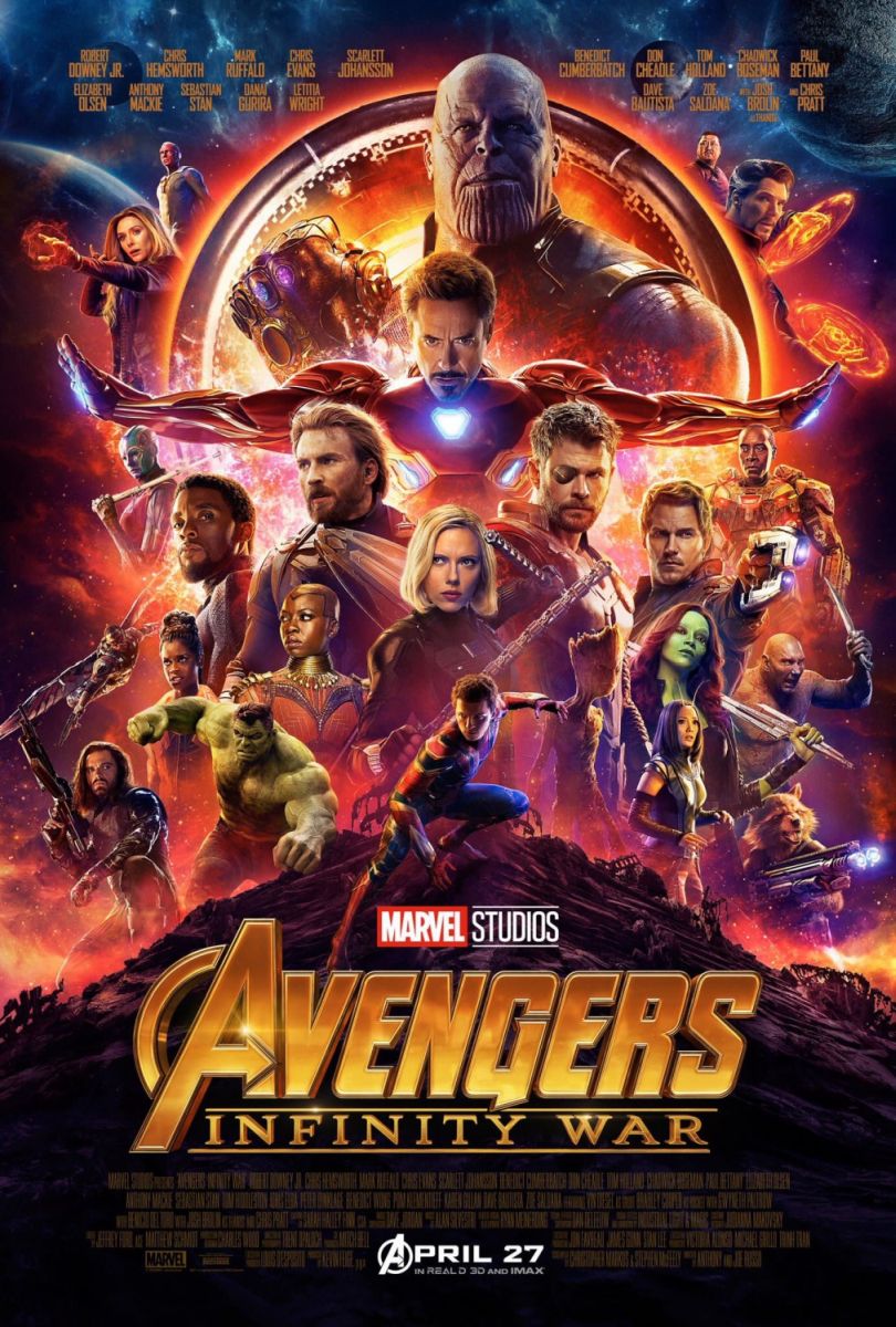 Avengers: Infinity War (2018) original theatrical movie poster - Final