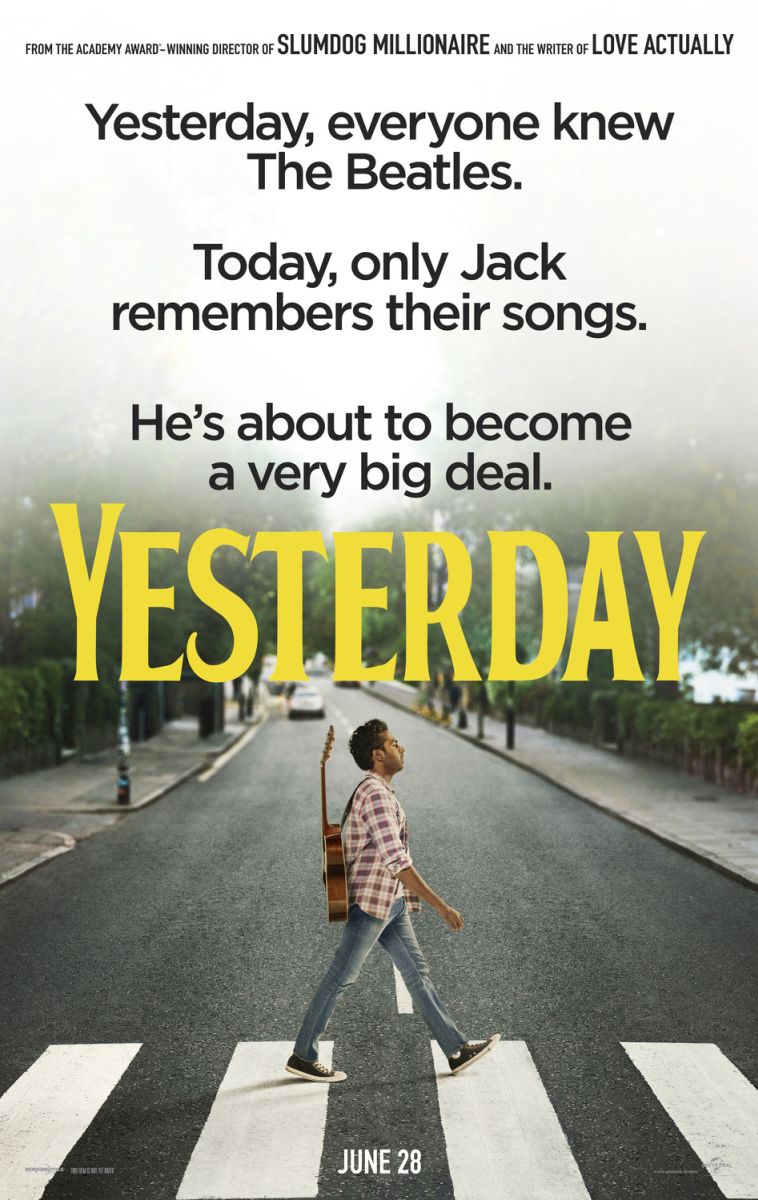 Yesterday (2019) original theatrical movie poster - Advance
