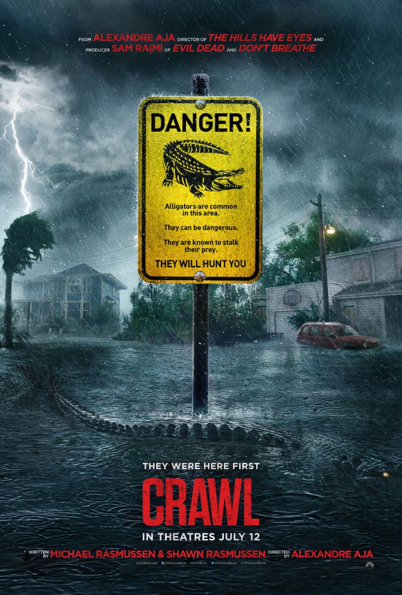 Crawl (2019) original theatrical movie poster - Advance