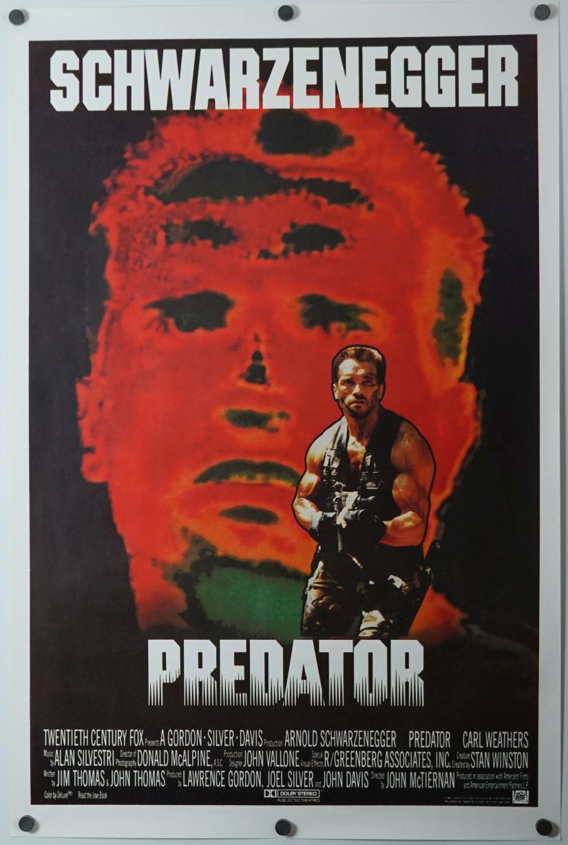 Predator (1987) original theatrical movie poster - International