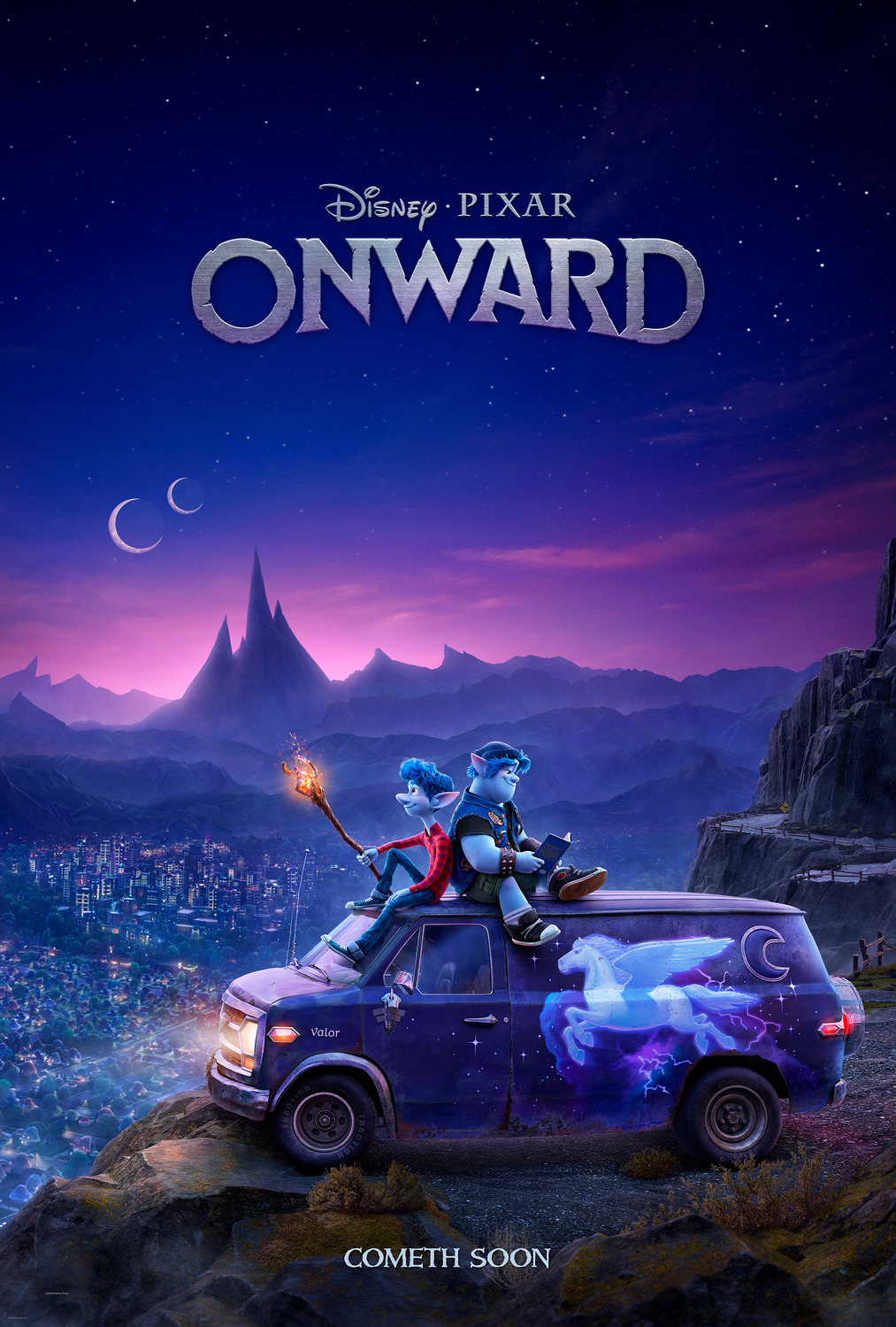 Onward (2020) original theatrical movie poster - Advance