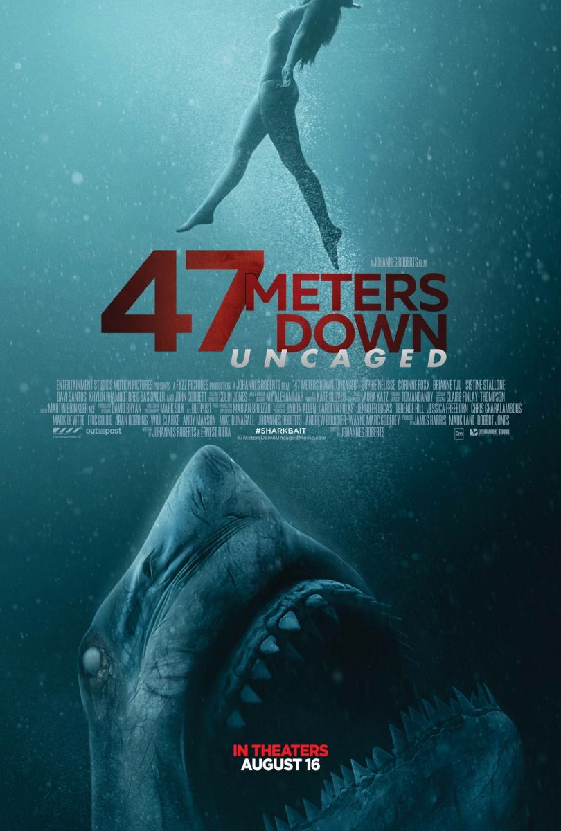 47 Meters Down: Uncaged (2019) original theatrical movie poster - Final