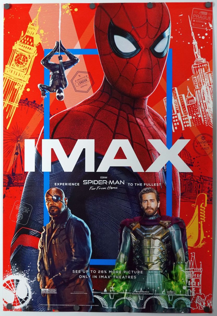 Spider-Man: Far from Home (2019) original theatrical movie poster - Imax