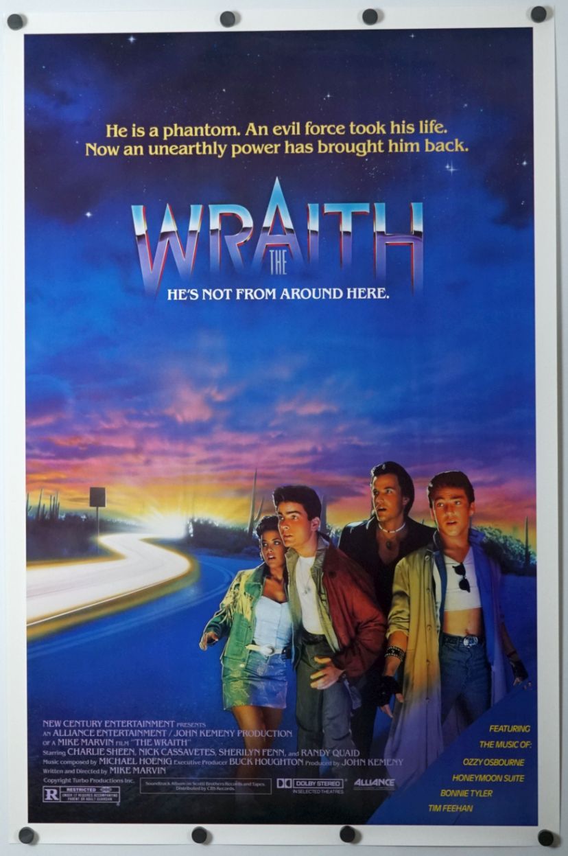 The Wraith (1986) original theatrical movie poster - Final