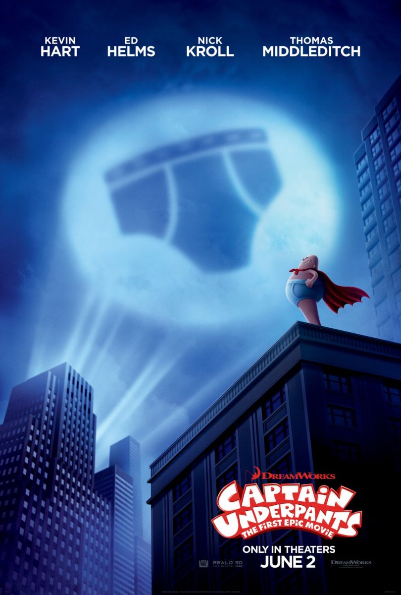 Captain Underpants: The First Epic Movie (2017) original theatrical movie poster - Advance