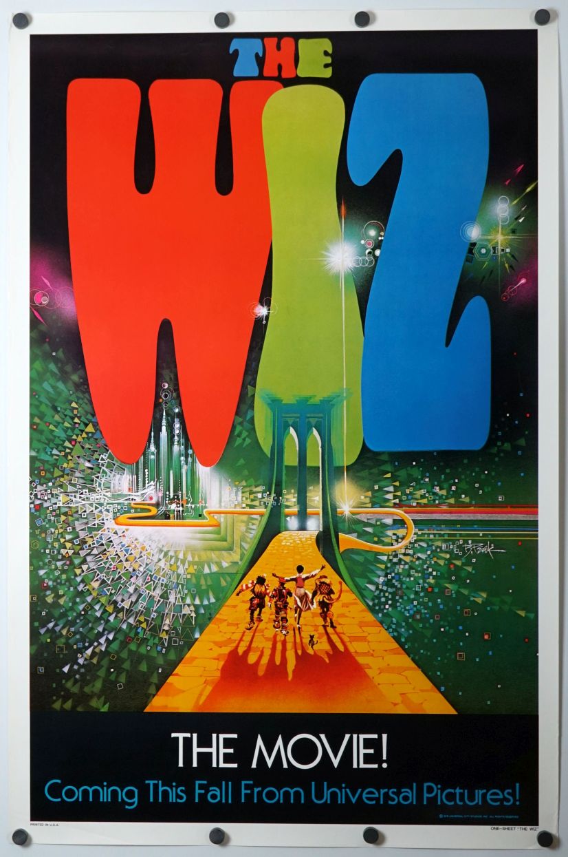 The Wiz (1978) original theatrical movie poster - Advance