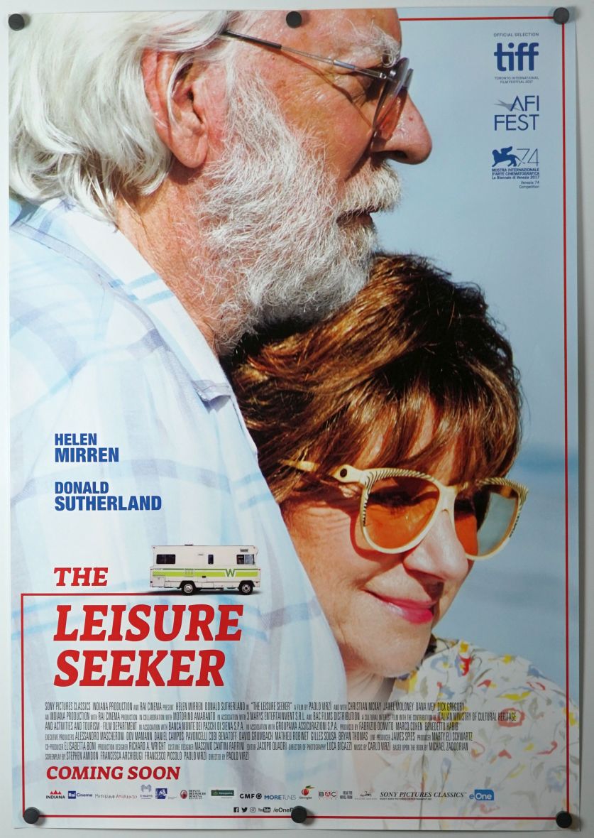 The Leisure Seeker (2017) original theatrical movie poster - Final