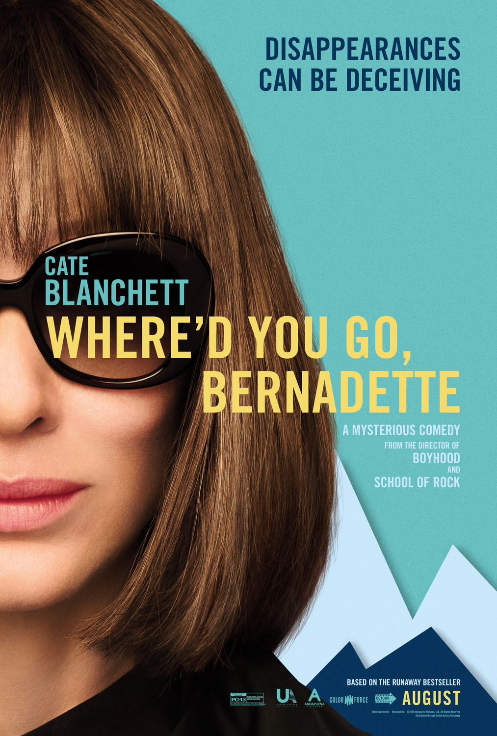 Where'd You Go, Bernadette (2019) original theatrical movie poster - Final