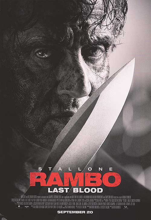 Rambo: Last Blood (2019) original theatrical movie poster - Final