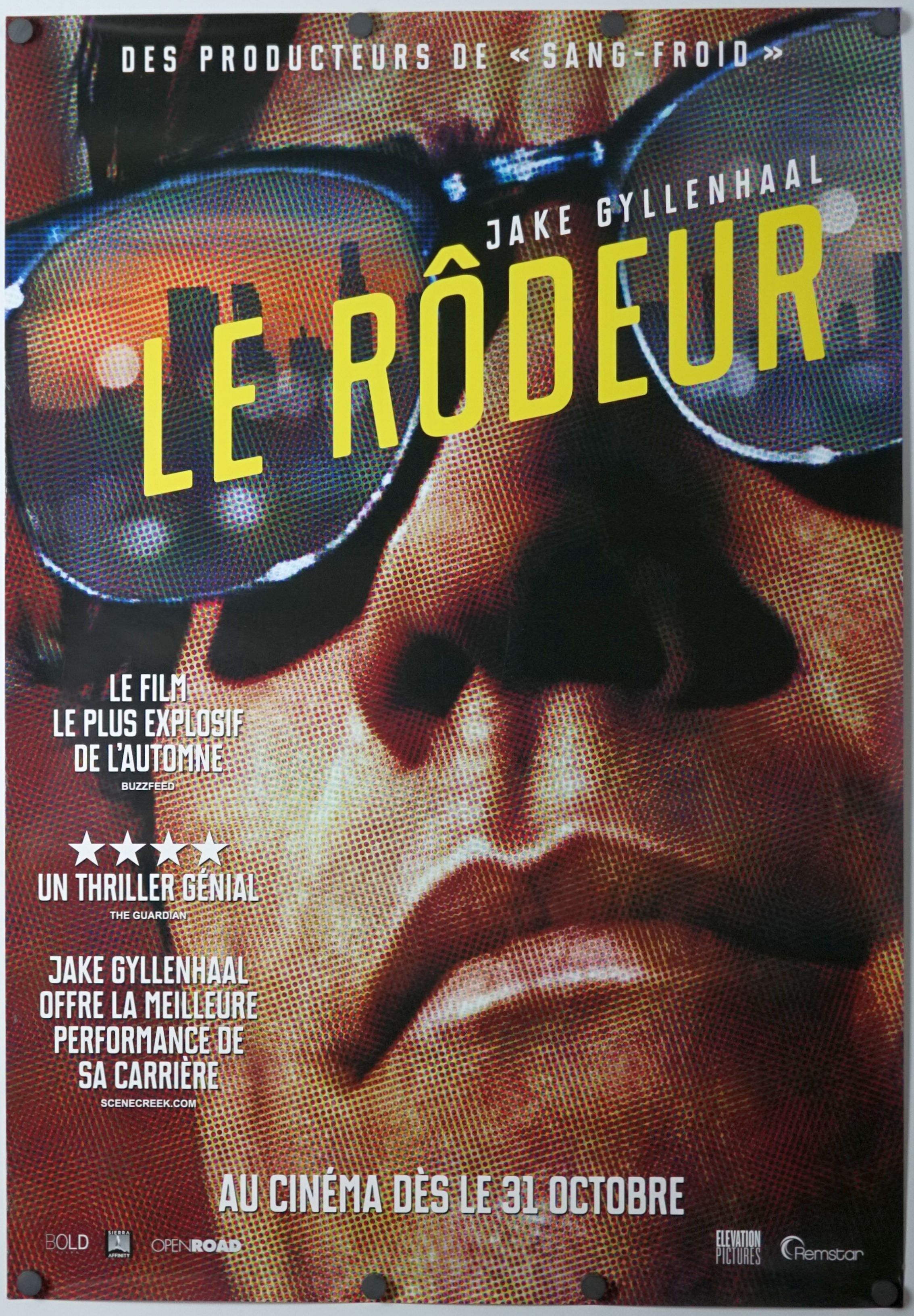 Nightcrawler (2014) original theatrical movie poster - Advance - French Language