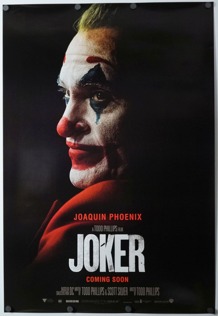 Joker (2019) original theatrical movie poster - International Style B