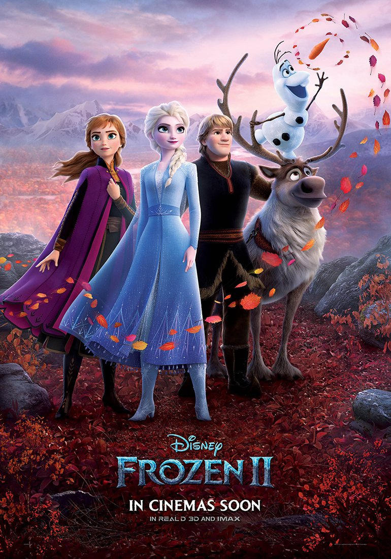 Frozen II (2019) original theatrical movie poster - International