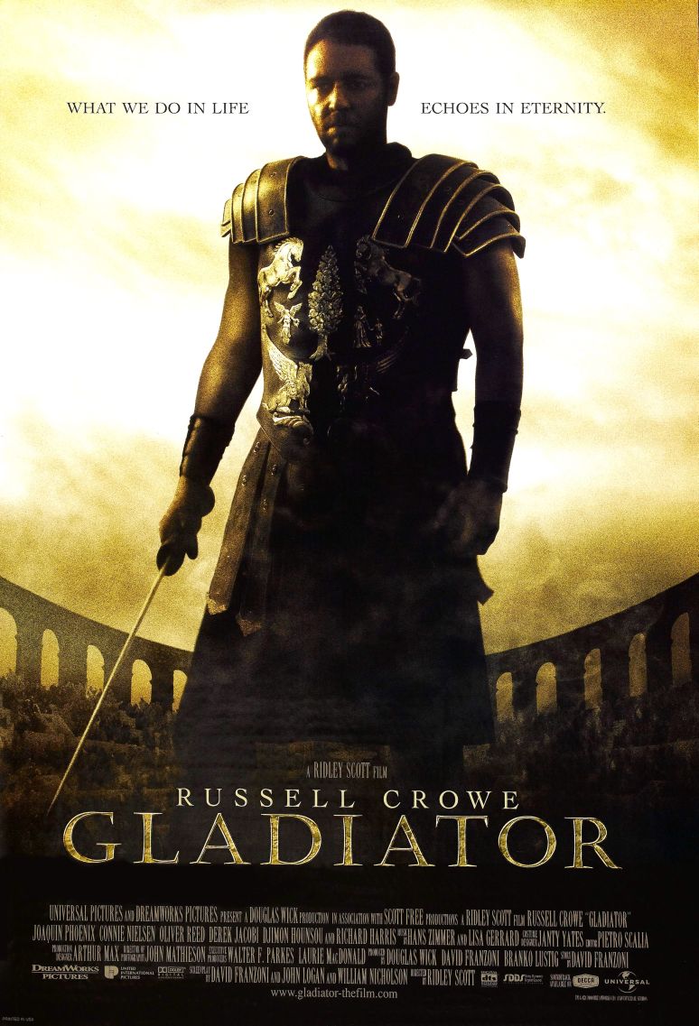 Gladiator (2000) original theatrical movie poster - International Final