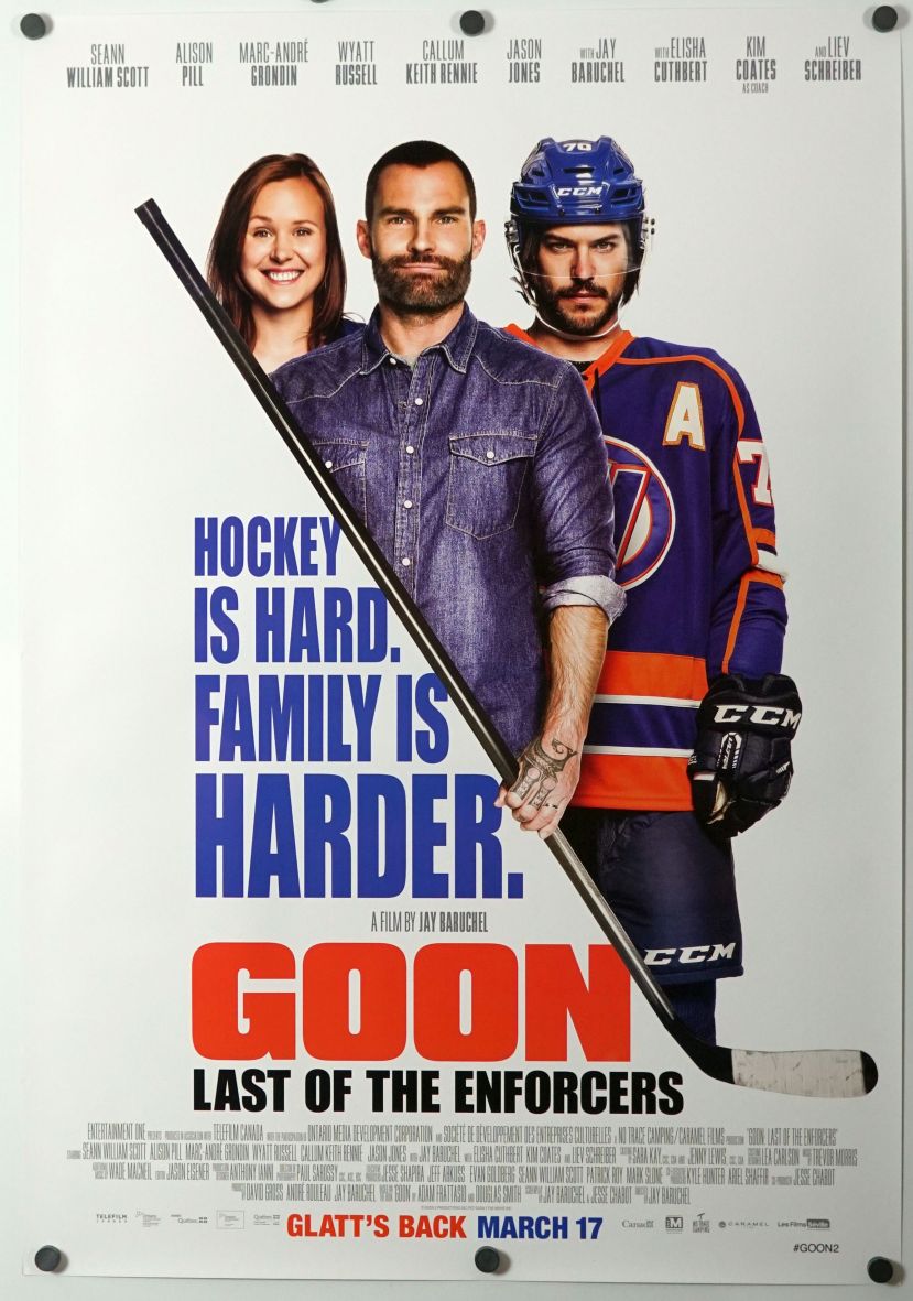Goon: Last of the Enforcers (2017) original theatrical movie poster - Final