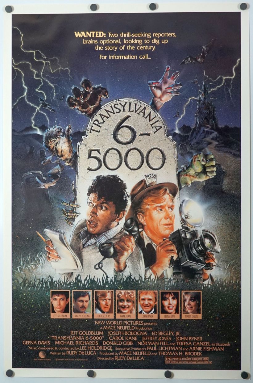 Transylvania 6-5000 (1985) original theatrical movie poster - Final