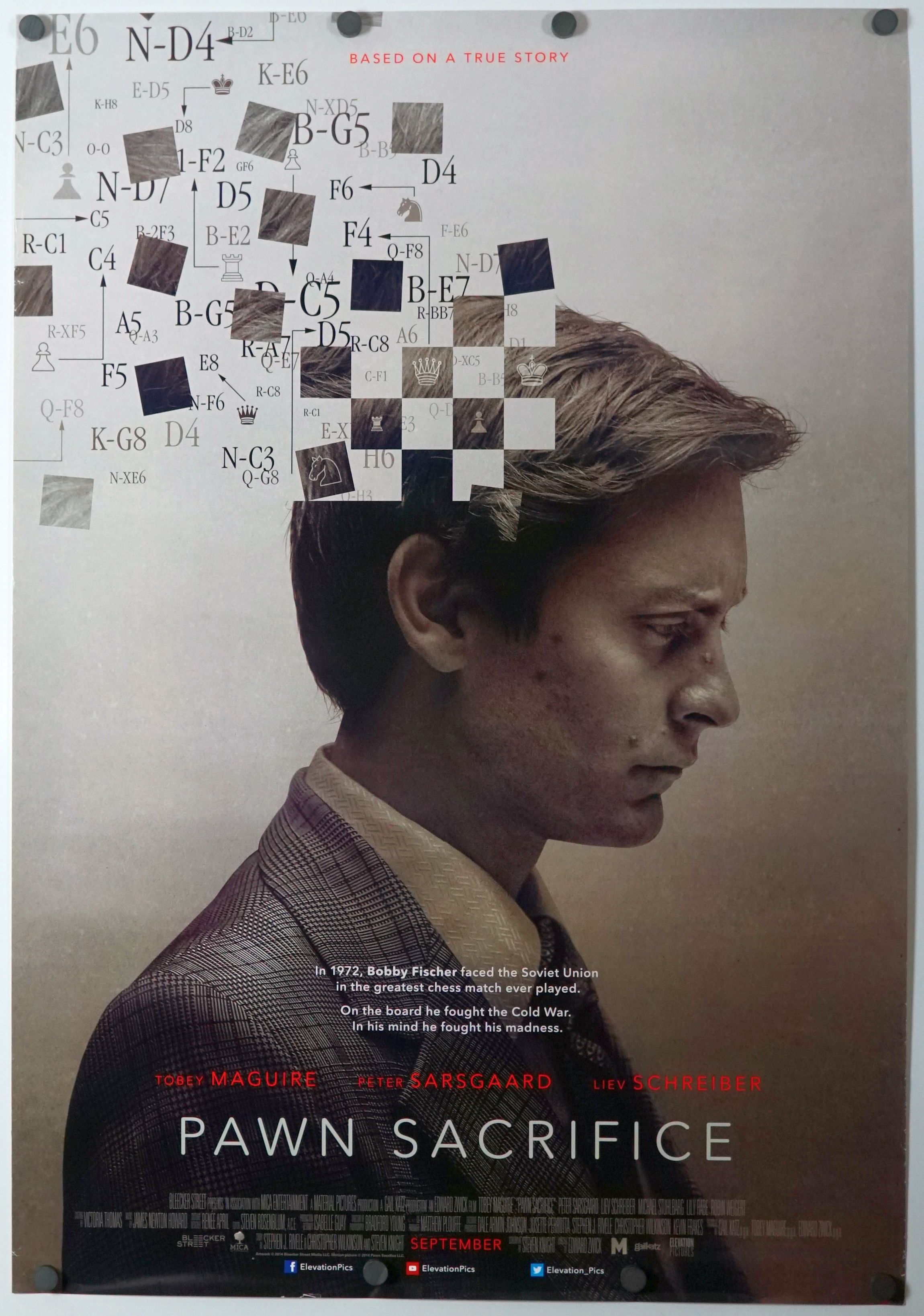 Pawn Sacrifice (2015) original theatrical movie poster - Final
