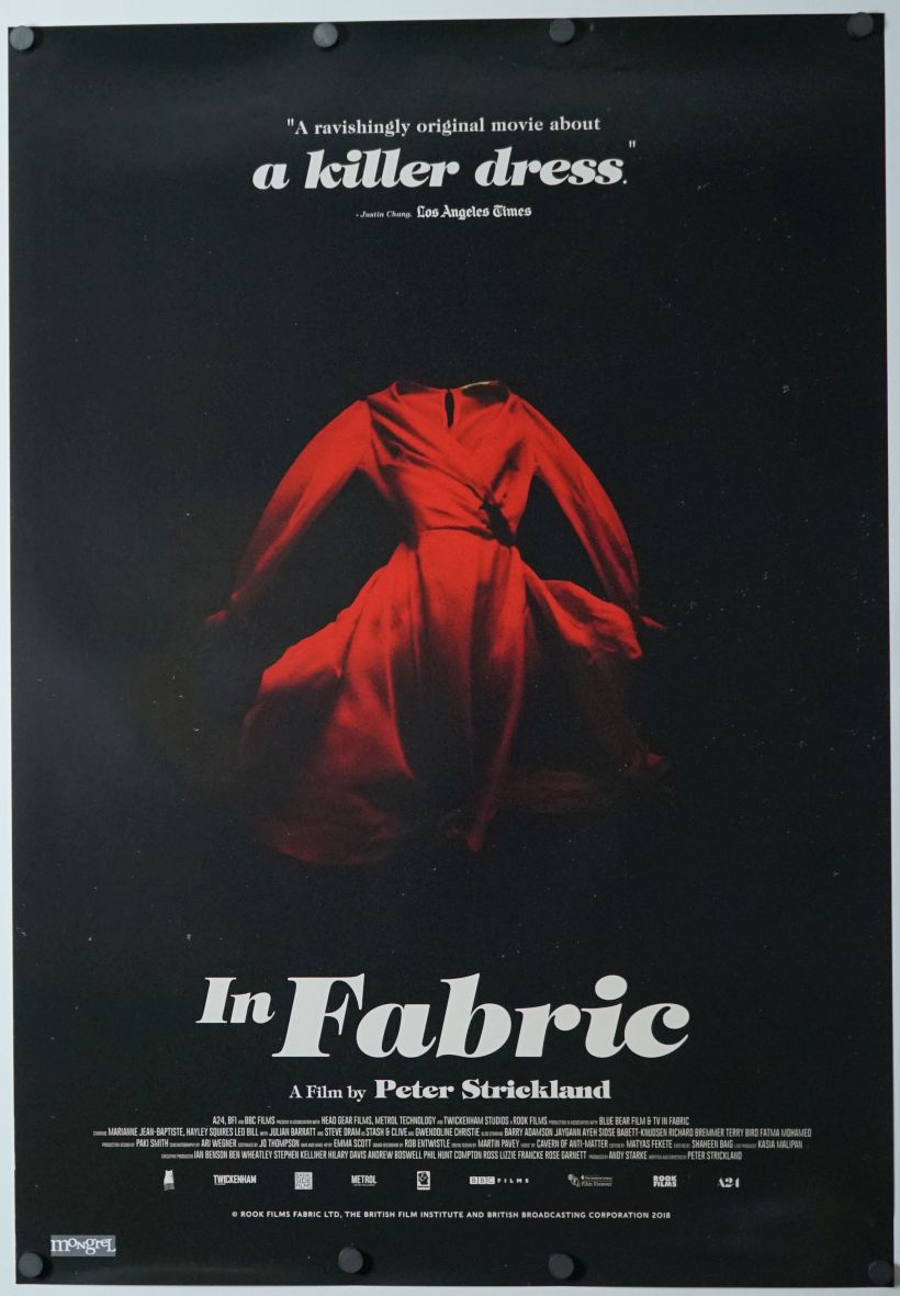 In Fabric (2018) original theatrical movie poster - Final