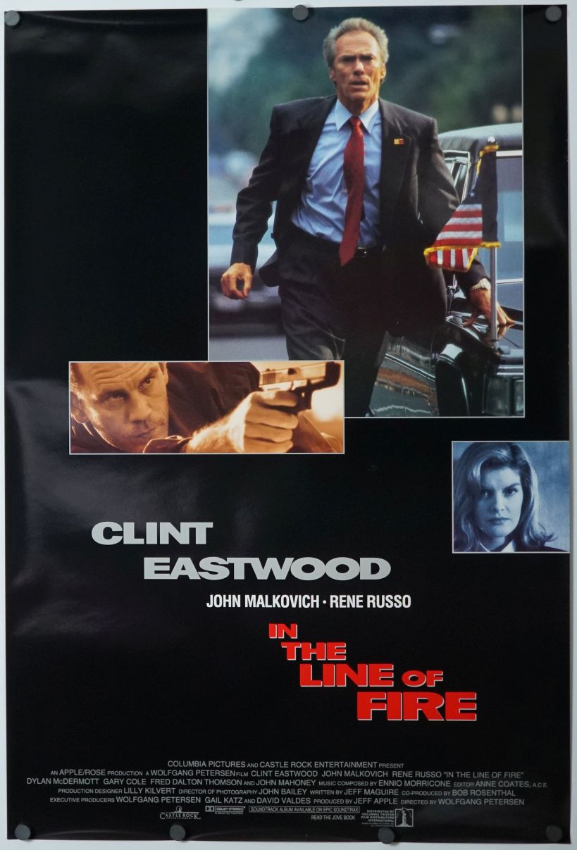 In the Line of Fire (1993) original theatrical movie poster - International Final