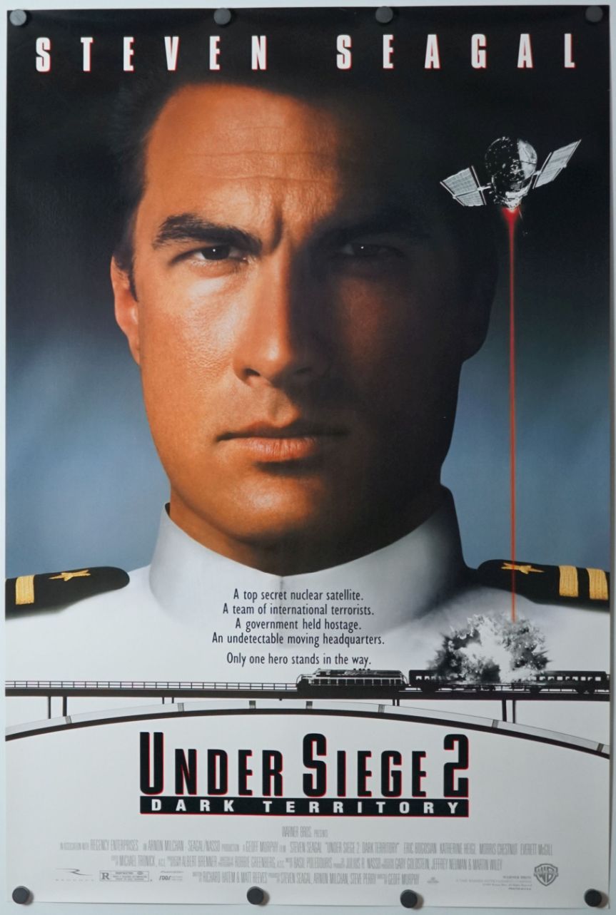 Under Siege 2: Dark Territory (1995) original theatrical movie poster - Advance