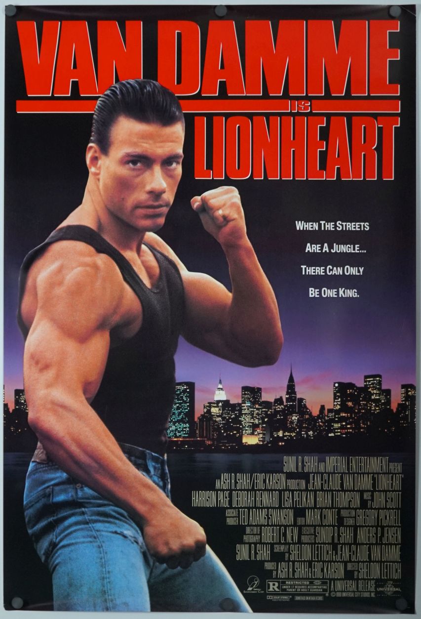 Lionheart (1991) original theatrical movie poster - Final