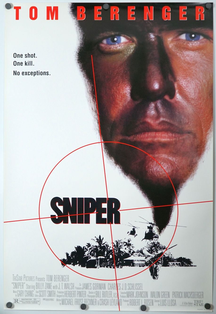 Sniper (1993) original theatrical movie poster - Final