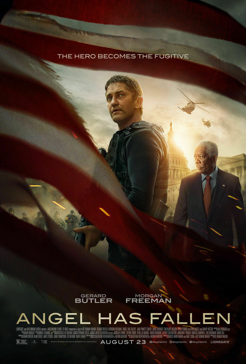 Angel Has Fallen (2019) original theatrical movie poster - Final