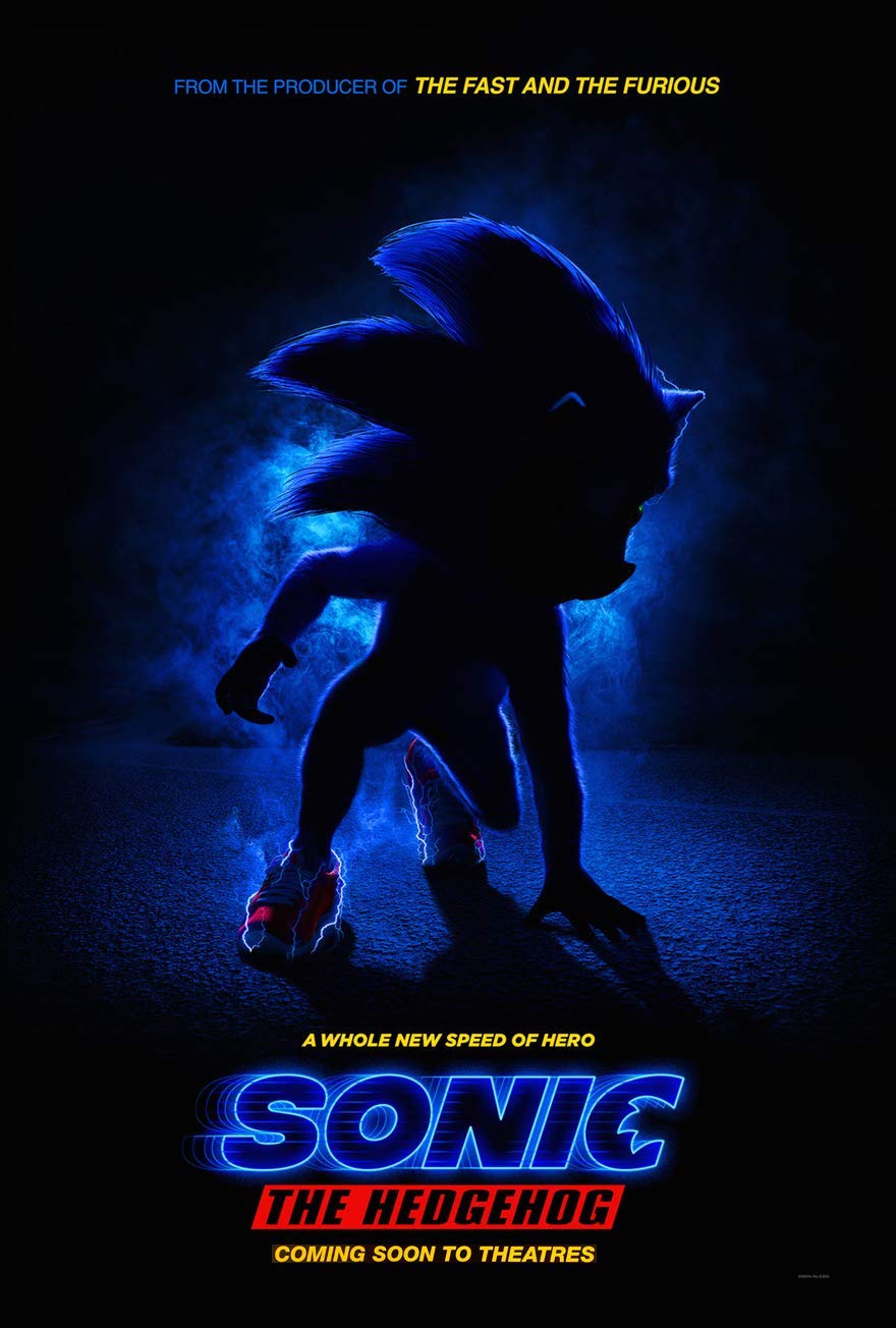 Sonic the Hedgehog (2020) original theatrical movie poster - International Advance