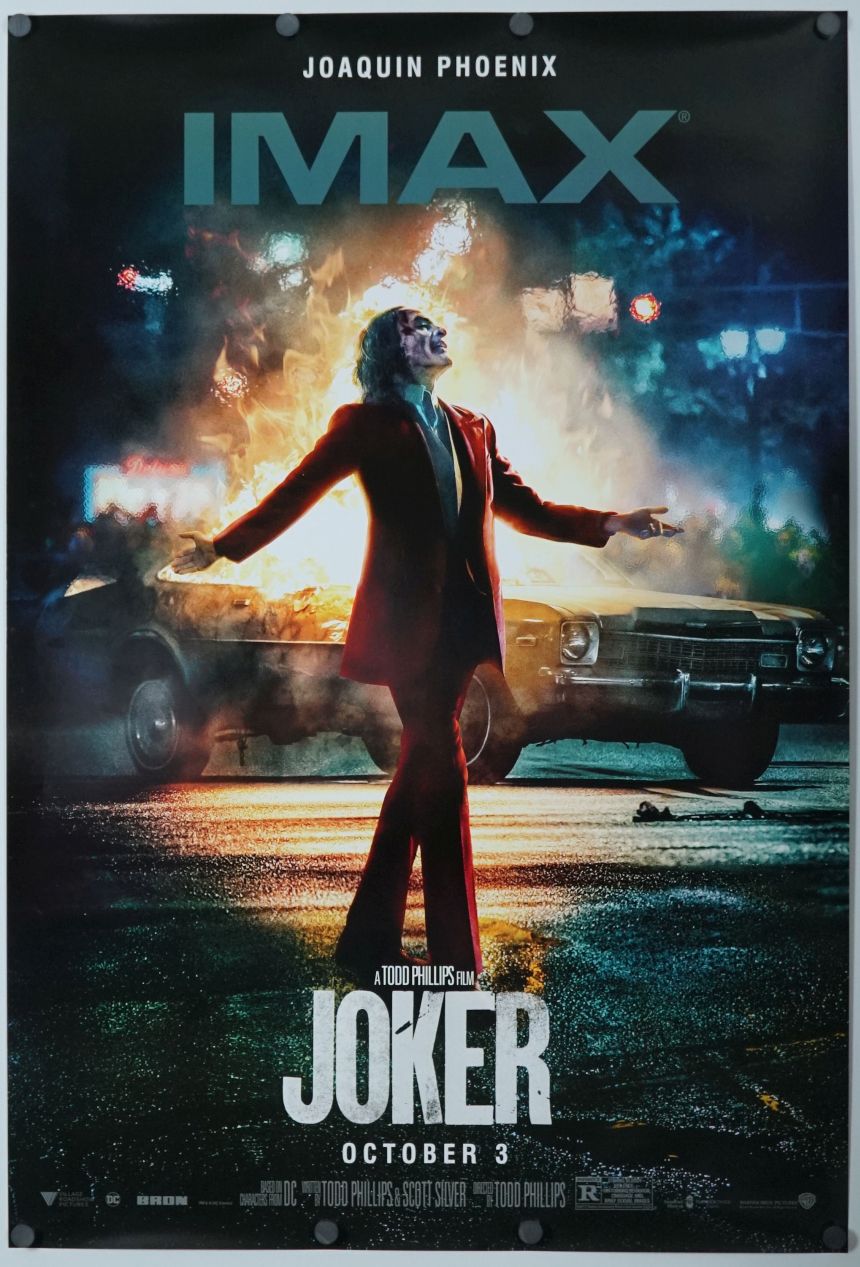 Joker (2019) original theatrical movie poster - Imax