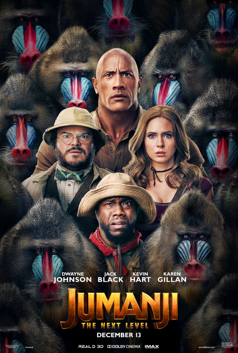 Jumanji: The Next Level (2019) original theatrical movie poster - Advance